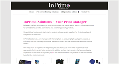 Desktop Screenshot of inprimosolutions.com