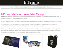Tablet Screenshot of inprimosolutions.com